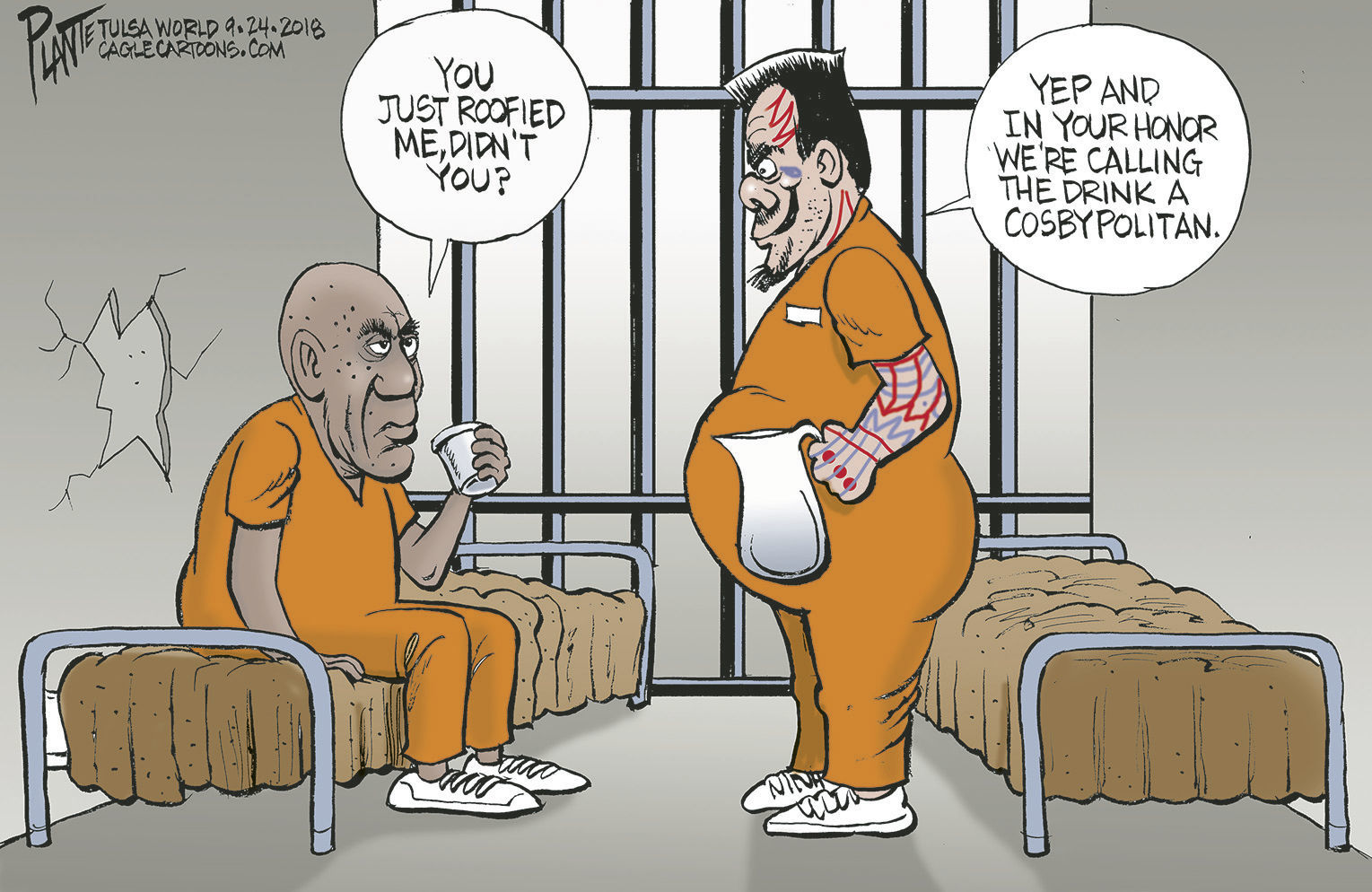 Bruce Plante Cartoon: New drink for Cosby